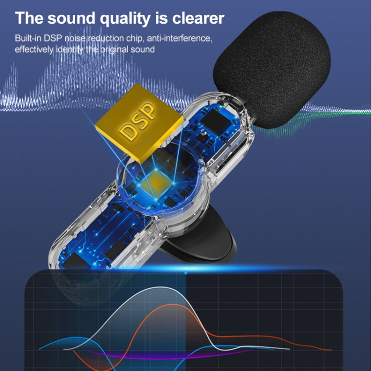 Microphone sans fil lavalier à réduction de bruit 3 en 1 AP031-1, AP031-1