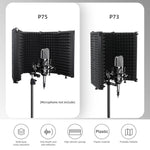 Bouclier d'isolation pour microphone d'enregistrement pliable XTUGA P75, P75