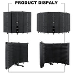Bouclier d'isolation pour microphone d'enregistrement pliable XTUGA P75, P75