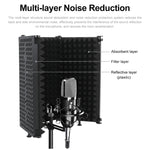 Bouclier d'isolation pour microphone d'enregistrement pliable XTUGA P75, P75