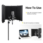 Bouclier d'isolation pour microphone d'enregistrement pliable XTUGA P75, P75