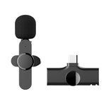 Microphone cravate sans fil pour diffusion en direct avec interface Type-C / USB-C, Type-C