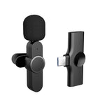 Microphone cravate sans fil pour diffusion en direct avec interface Type-C / USB-C, Type-C
