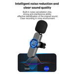 Microphone cravate sans fil pour diffusion en direct avec interface Type-C / USB-C, Type-C