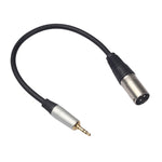 Câble audio TC210KM173 3,5mm mâle vers XLR mâle, longueur : 0,3m, 3,5mm mâle vers XLR mâle