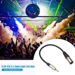 Câble audio TC210KM173 3,5mm mâle vers XLR mâle, longueur : 0,3m, 3,5mm mâle vers XLR mâle