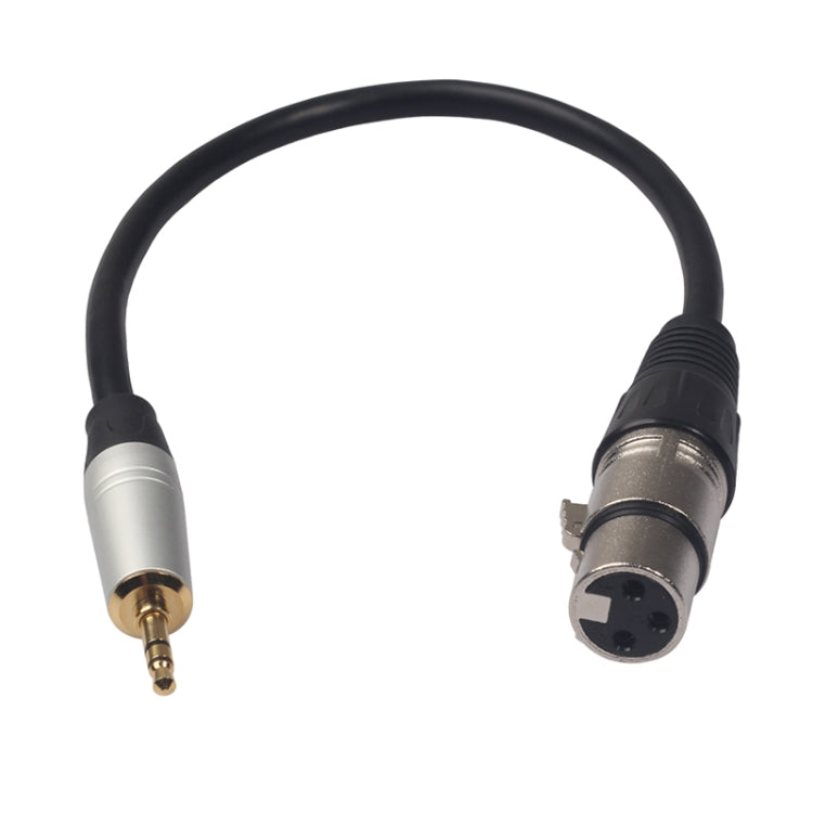 Câble audio TC210KF183 3,5mm mâle vers XLR femelle, longueur : 0,3m, 3,5mm mâle vers XLR femelle