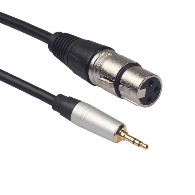Câble audio TC210KF183 3,5mm mâle vers XLR femelle, longueur : 0,3m, 3,5mm mâle vers XLR femelle