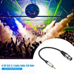 Câble audio TC210KF183 3,5mm mâle vers XLR femelle, longueur : 0,3m, 3,5mm mâle vers XLR femelle