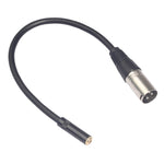 Câble audio TC227K17-03 femelle 3,5mm vers mâle XLR, longueur : 0,3m, femelle 3,5mm vers mâle XLR