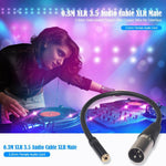 Câble audio TC227K17-03 femelle 3,5mm vers mâle XLR, longueur : 0,3m, femelle 3,5mm vers mâle XLR