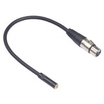 TC227K18-03 Câble audio 3,5 mm femelle vers XLR femelle, Longueur : 0,3 m, 3,5 mm femelle vers XLR femelle