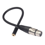 TC227K18-03 Câble audio 3,5 mm femelle vers XLR femelle, Longueur : 0,3 m, 3,5 mm femelle vers XLR femelle