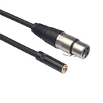 TC227K18-03 Câble audio 3,5 mm femelle vers XLR femelle, Longueur : 0,3 m, 3,5 mm femelle vers XLR femelle