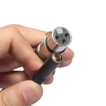 TC227K18-03 Câble audio 3,5 mm femelle vers XLR femelle, Longueur : 0,3 m, 3,5 mm femelle vers XLR femelle