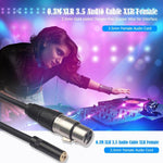 TC227K18-03 Câble audio 3,5 mm femelle vers XLR femelle, Longueur : 0,3 m, 3,5 mm femelle vers XLR femelle