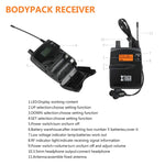 Système de monitoring intra-auriculaire sans fil UHF pour chanteur de scène XTUGA RW2080, récepteur BodyPack unique RW2080
