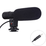 MIC-02 Microphone stéréo clair à taux de 30-18000Hz pour smartphone, longueur du câble : 28 cm