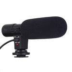 MIC-02 Microphone stéréo clair à taux de 30-18000Hz pour smartphone, longueur du câble : 28 cm