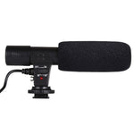 MIC-02 Microphone stéréo clair à taux de 30-18000Hz pour smartphone, longueur du câble : 28 cm