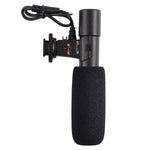 MIC-02 Microphone stéréo clair à taux de 30-18000Hz pour smartphone, longueur du câble : 28 cm