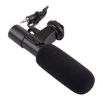 MIC-02 Microphone stéréo clair à taux de 30-18000Hz pour smartphone, longueur du câble : 28 cm