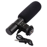 MIC-02 Microphone stéréo clair à taux de 30-18000Hz pour smartphone, longueur du câble : 28 cm