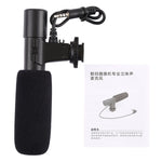 MIC-02 Microphone stéréo clair à taux de 30-18000Hz pour smartphone, longueur du câble : 28 cm