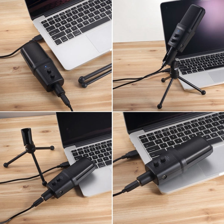 Microphone professionnel à condensateur Yanmai SF-970 avec support trépied et câble USB, longueur du câble : 1,8 m
