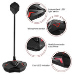 Microphone de jeu capacitif G55 avec indicateur LED