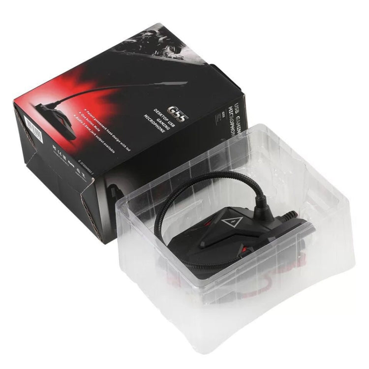 Microphone de jeu capacitif G55 avec indicateur LED