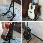 Support de guitare vertical pliable universel en métal, support de guitare en métal