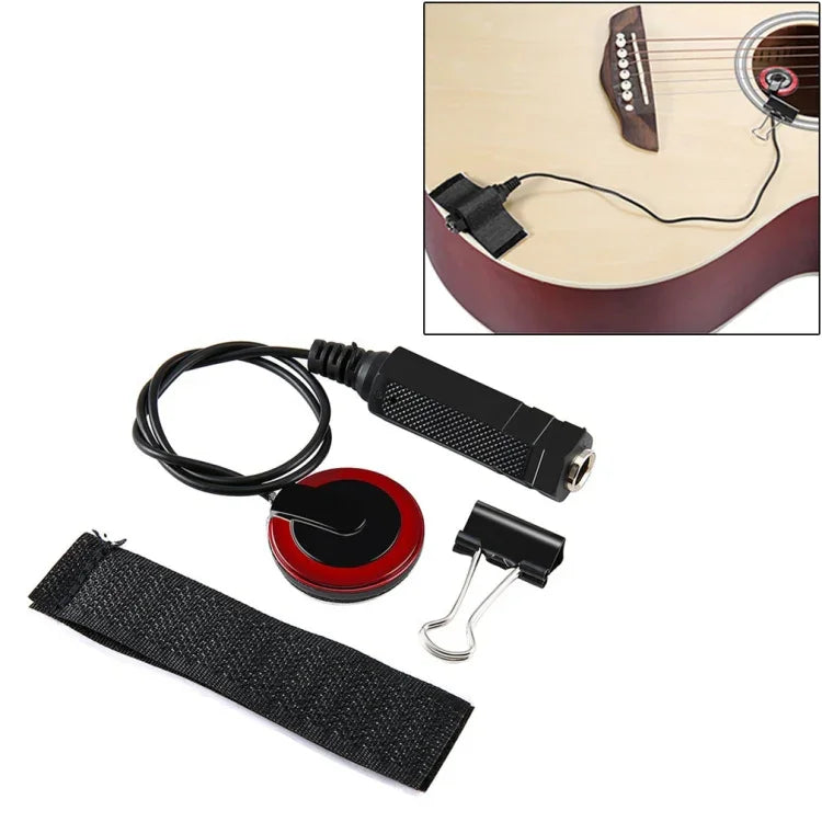Capteur de son multifonctionnel adhésif pour guitare en bois, Capteur de son multifonctionnel adhésif