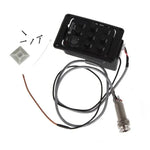 JOYO JE-307 Micro de guitare, égaliseur 5 bandes, préampli pour guitare folk, accordeur numérique électrique, JE-307