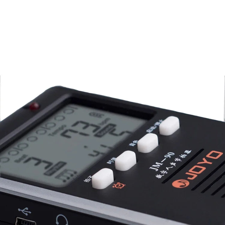 Métronome électronique numérique portable rechargeable JOYO JM-90 à pince avec indicateur LED et générateur de tonalité pour guitare, violon et ukulélé, JM-90 (noir), JM-90 (blanc)