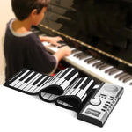 Piano électronique portable à clavier souple enroulable 61 touches avec haut-parleurs, 61 touches