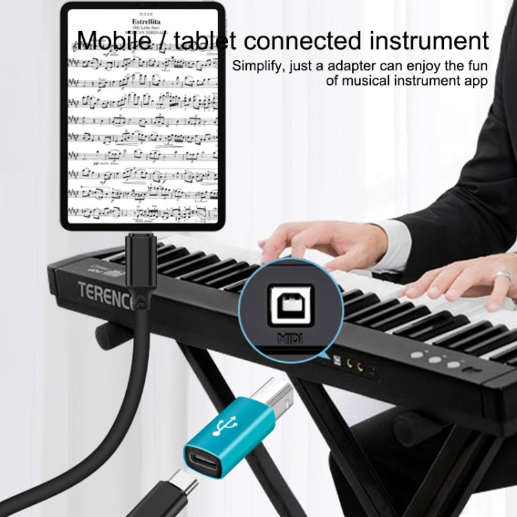 Adaptateur universel USB-C femelle vers MIDI mâle pour instruments de musique électroniques
