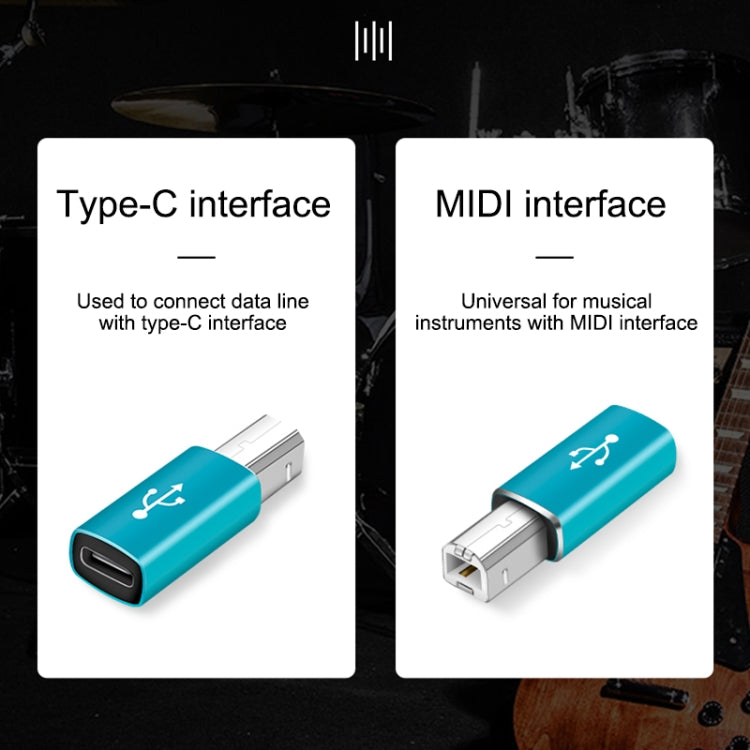 Adaptateur universel USB-C femelle vers MIDI mâle pour instruments de musique électroniques