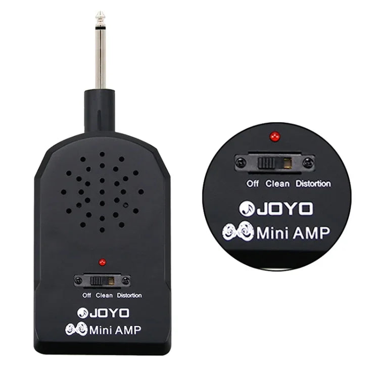 JOYO JA-01 Amplificateur de guitare portable 2W à grand volume, mini haut-parleurs pour guitare électrique et basse, avec distorsion, compatible MP3/écouteurs, JA-01