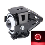 U7 10W 1000LM CREE LED Life Waterproof Headlamp Light with Angel Eyes Light for Motorcycle / SUV, DC 12V, U7 10W 1000LM Red Light, U7 10W 1000LM Blue Light