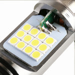 H4 DC12V / 7.4W Motorcycle LED Headlight with 24LEDs SMD-3030 Lamp Beads, H4 Style 2 (White Light), H4 Style 2 (Yellow + White)