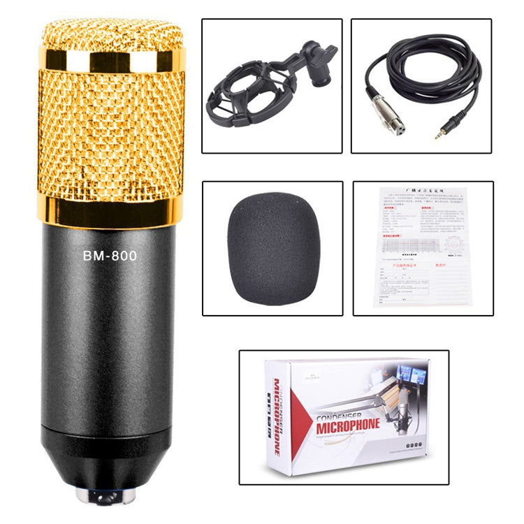 Compatible PC / Mac pour diffusion en direct, KTV, etc., BM800 noir, BM800 rose, BM800 bleu, BM800 rouge, BM800 blanc