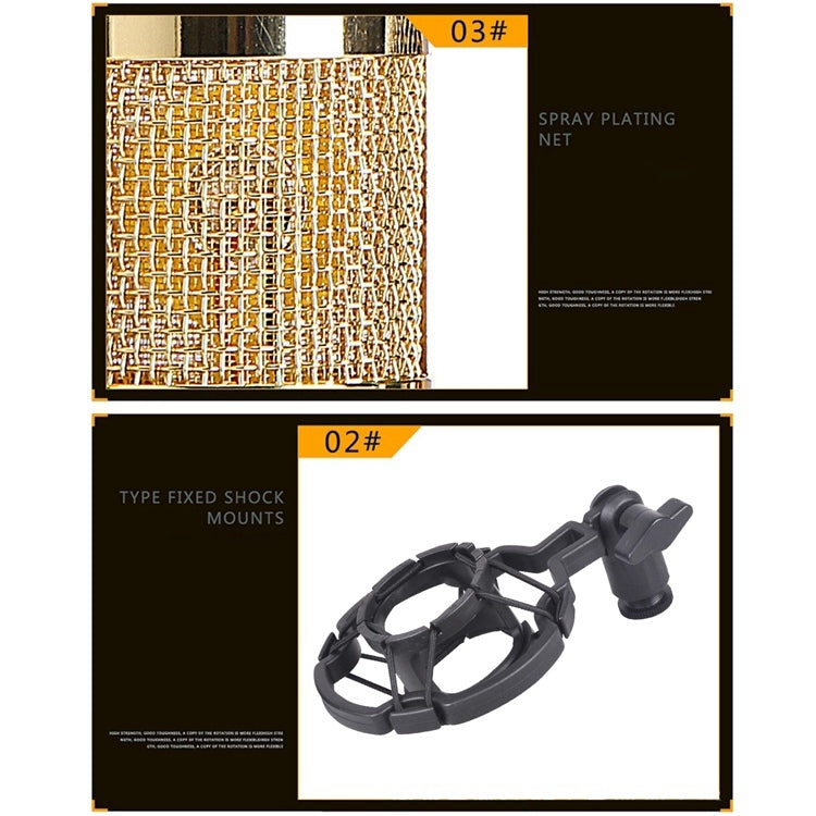Compatible PC / Mac pour diffusion en direct, KTV, etc., BM800 noir, BM800 rose, BM800 bleu, BM800 rouge, BM800 blanc