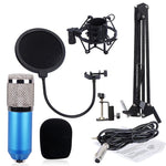 Ensemble microphone BM-800 avec suspension antivibrations en métal haut de gamme pour réseau K-Song, kit BM800 noir, kit BM800 rose, kit BM800 bleu, kit BM800 blanc