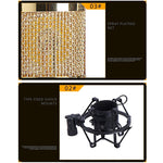 Ensemble microphone BM-800 avec suspension antivibrations en métal haut de gamme pour réseau K-Song, kit BM800 noir, kit BM800 rose, kit BM800 bleu, kit BM800 blanc