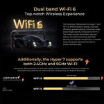 Téléphone robuste HOTWAV Hyper 7, 8 Go + 256 Go, batterie 10 800 mAh, écran 6,6 pouces, Android 14, processeur MediaTek Dimensity 7050 5G, compatible 5G, OTG et NFC.