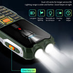 Étanche, antichoc, antipoussière, batterie 16800mAh, 2,4 pouces, 21 touches, Bluetooth, lampe de poche LED, FM, SOS, double SIM, réseau : 2G, Q8 2G