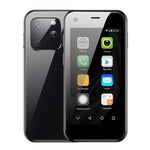 Écran 2,5 pouces, processeur quadricœur MTK6580 jusqu'à 1,3 GHz, Bluetooth, Wi-Fi, radio FM, réseau 3G, double SIM, XS13
