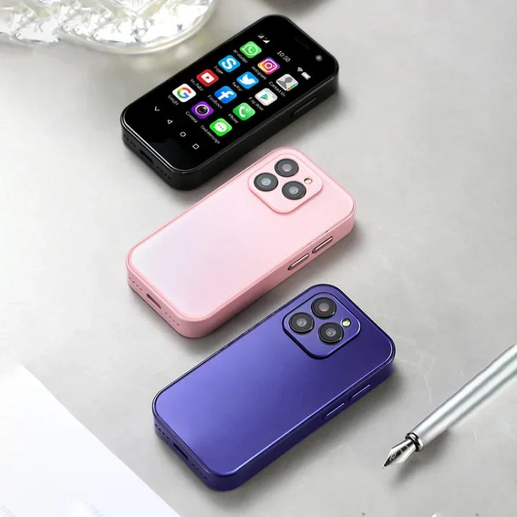 Reconnaissance faciale, écran 3 pouces, Android 9.0, processeur quadricœur MTK6739CW jusqu'à 1,28 GHz, OTG, réseau 4G, double SIM, compatible Google Play, 3 Go de RAM + 32 Go de stockage