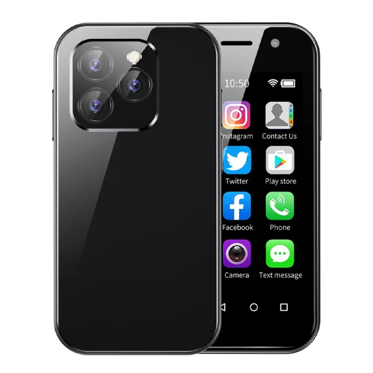 Reconnaissance faciale, écran 3 pouces, Android 9.0, processeur quadricœur MTK6739CW jusqu'à 1,28 GHz, OTG, réseau 4G, double SIM, compatible Google Play, 3 Go + 64 Go